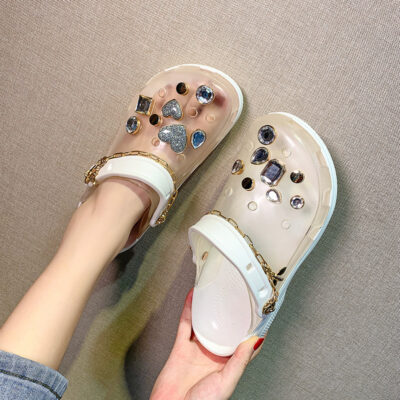 Sandals Women Platform Jelly Shoes Women Transparent Rain Boots Sandals - Image 4