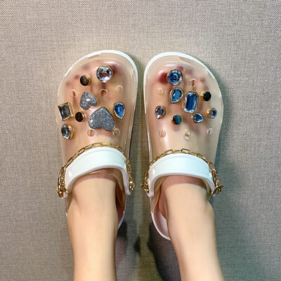 Sandals Women Platform Jelly Shoes Women Transparent Rain Boots Sandals - Image 3