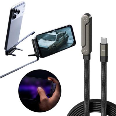 Great Foldable 2-in-1 Fast Charging & Data Cable Type-C